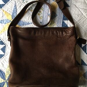 Vintage Coach Tote Brown Leather